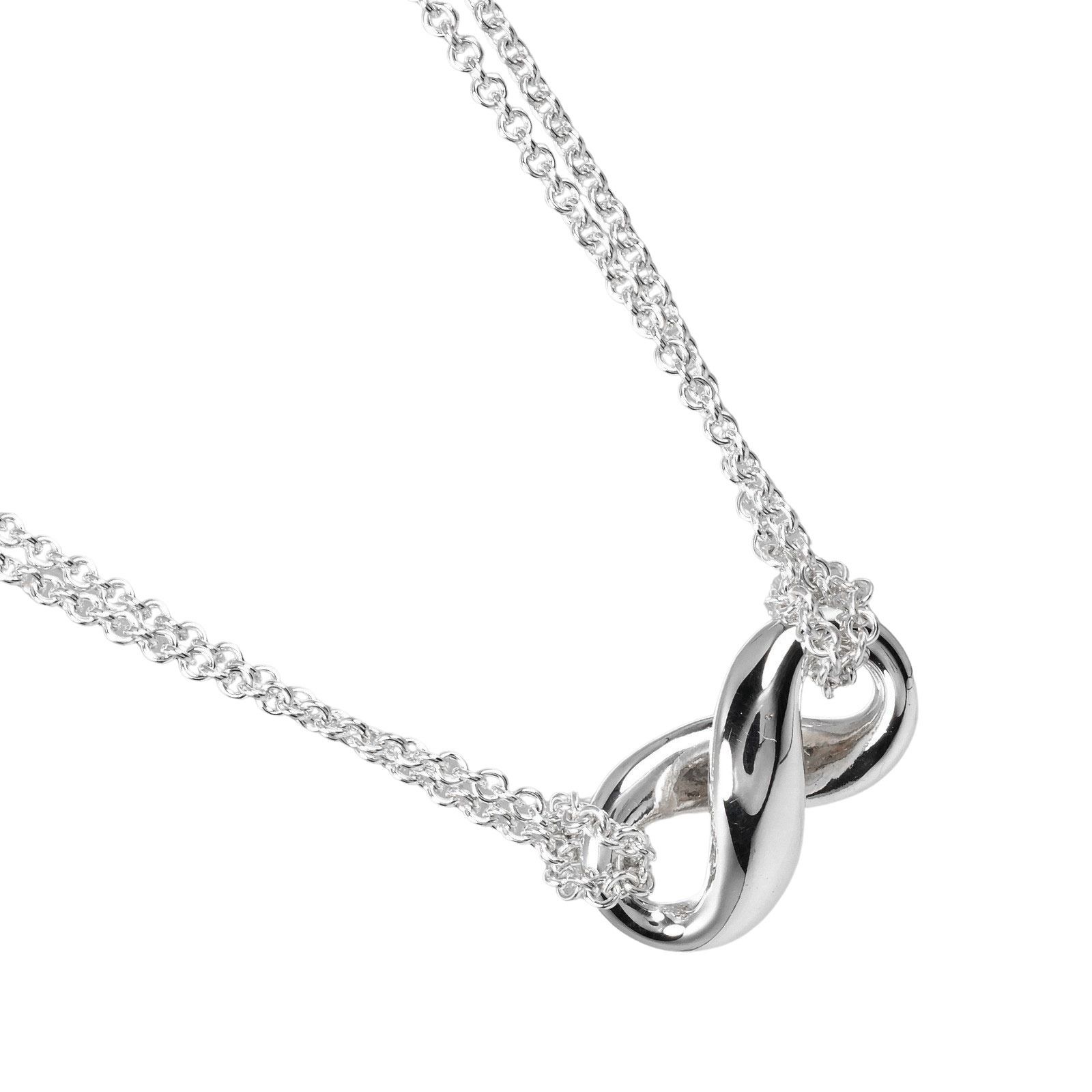 TIFFANY&Co.】ティファニー インフィニティ ダブルチェーン TIFFANY&Co.】ティファニー インフィニティ ダブルチェーン