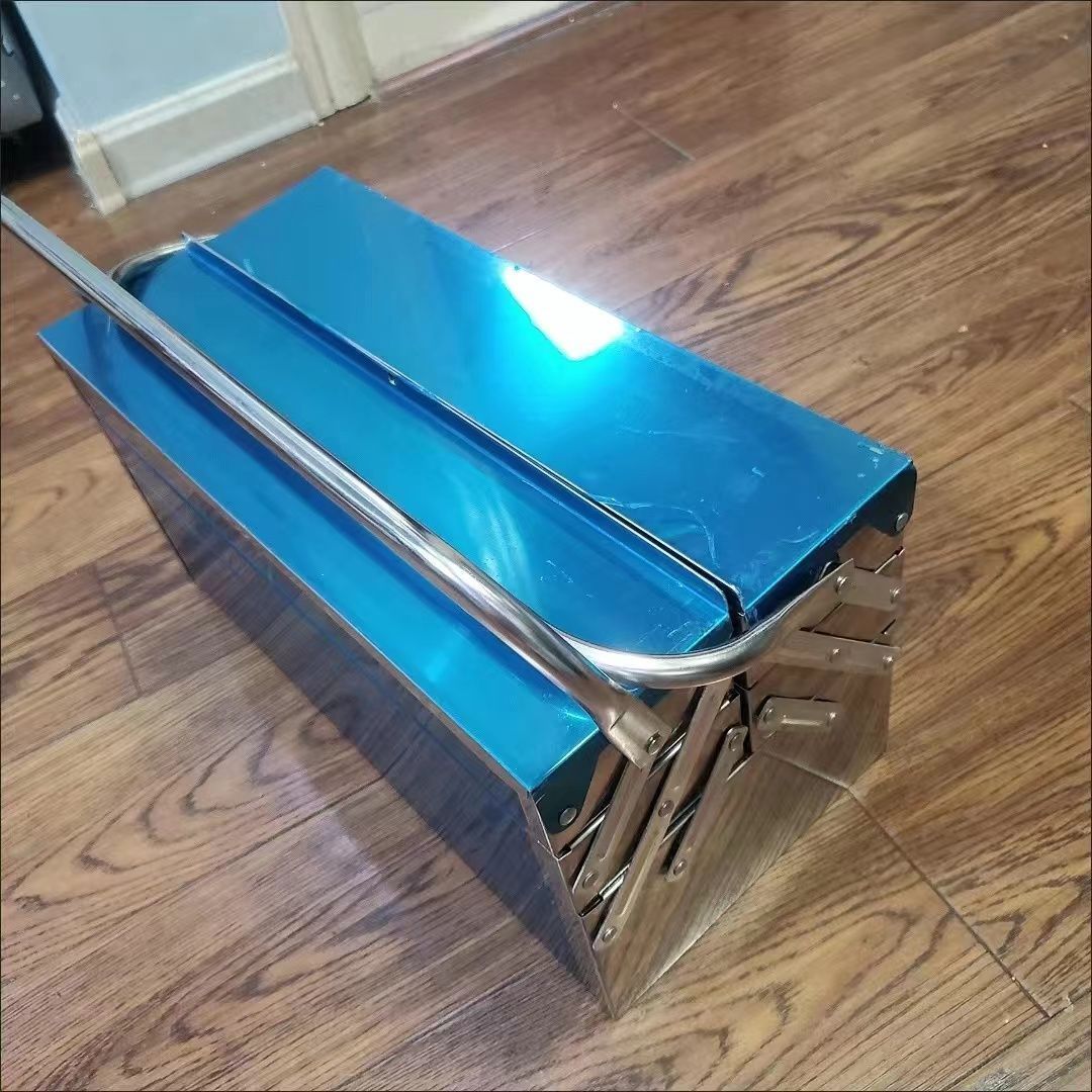 新品大型 ステンレス 工具箱 ツールボックス 収納 整理 鍵穴付き