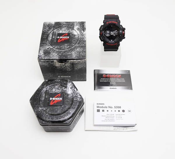 カシオ G-SHOCK Gショック ブラック＆レッドシリーズ GA-400HR-1ADR