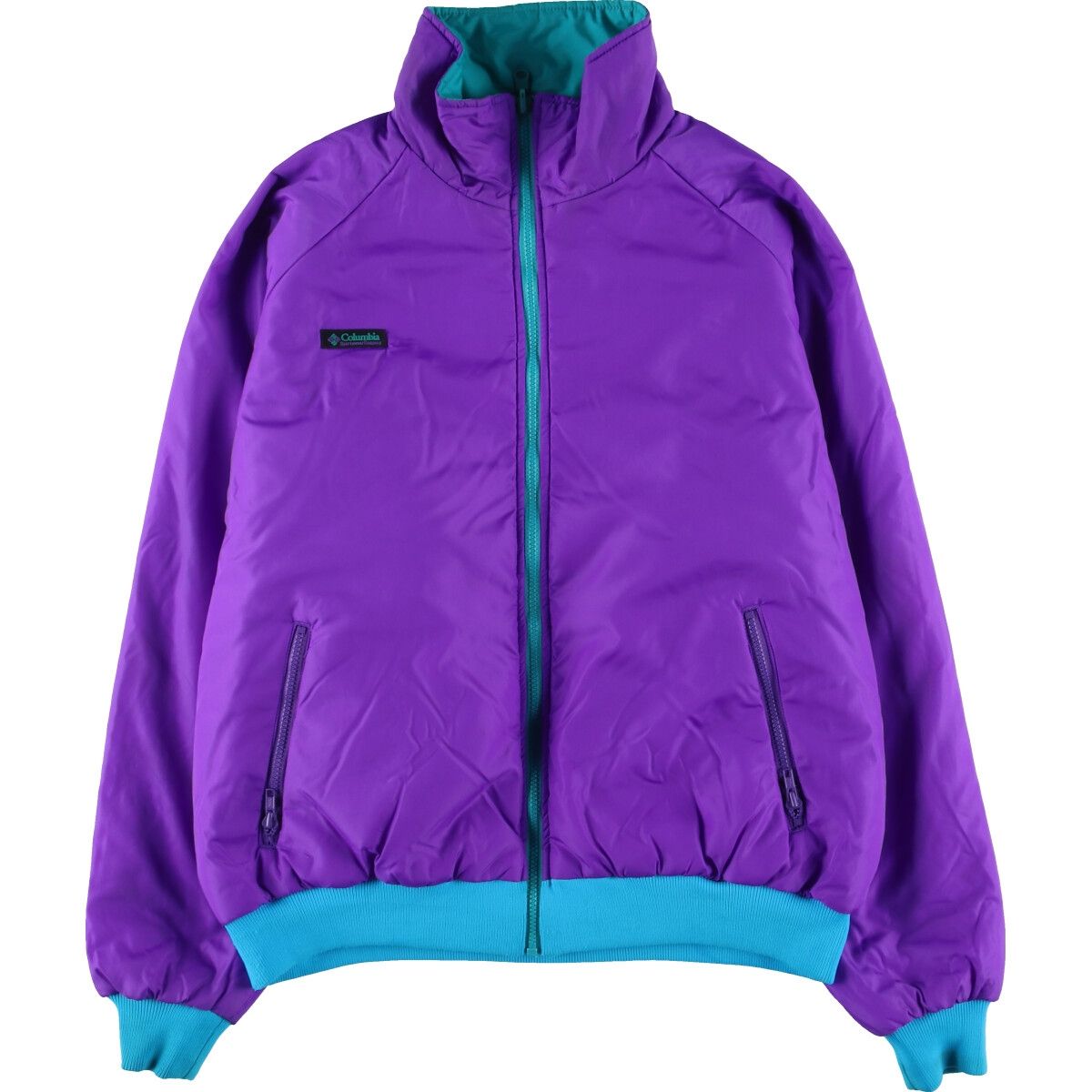 古着 90年代 コロンビア Columbia 白タグ リバーシブル 中綿ジャケット パファージャケット メンズXL相当 フルジップ/eaa452947