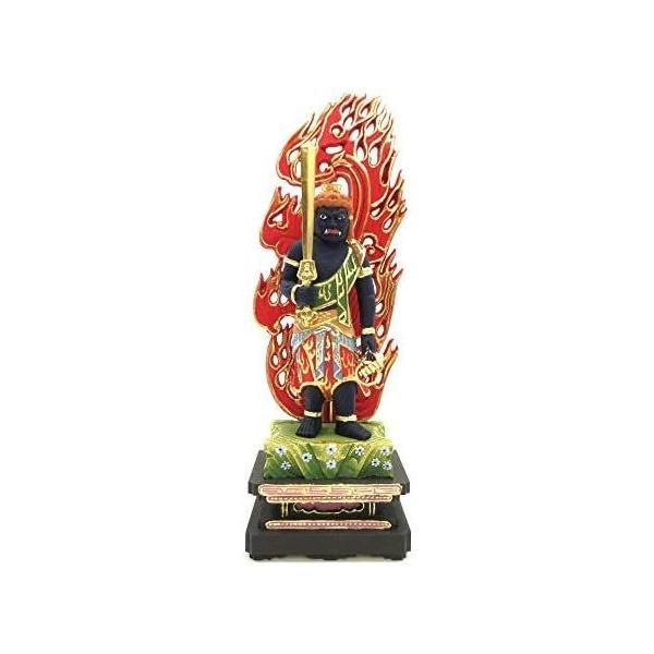栗田仏像ブランド 明王 不動明王立像4.0寸（総高25.5cm、幅9.5cm
