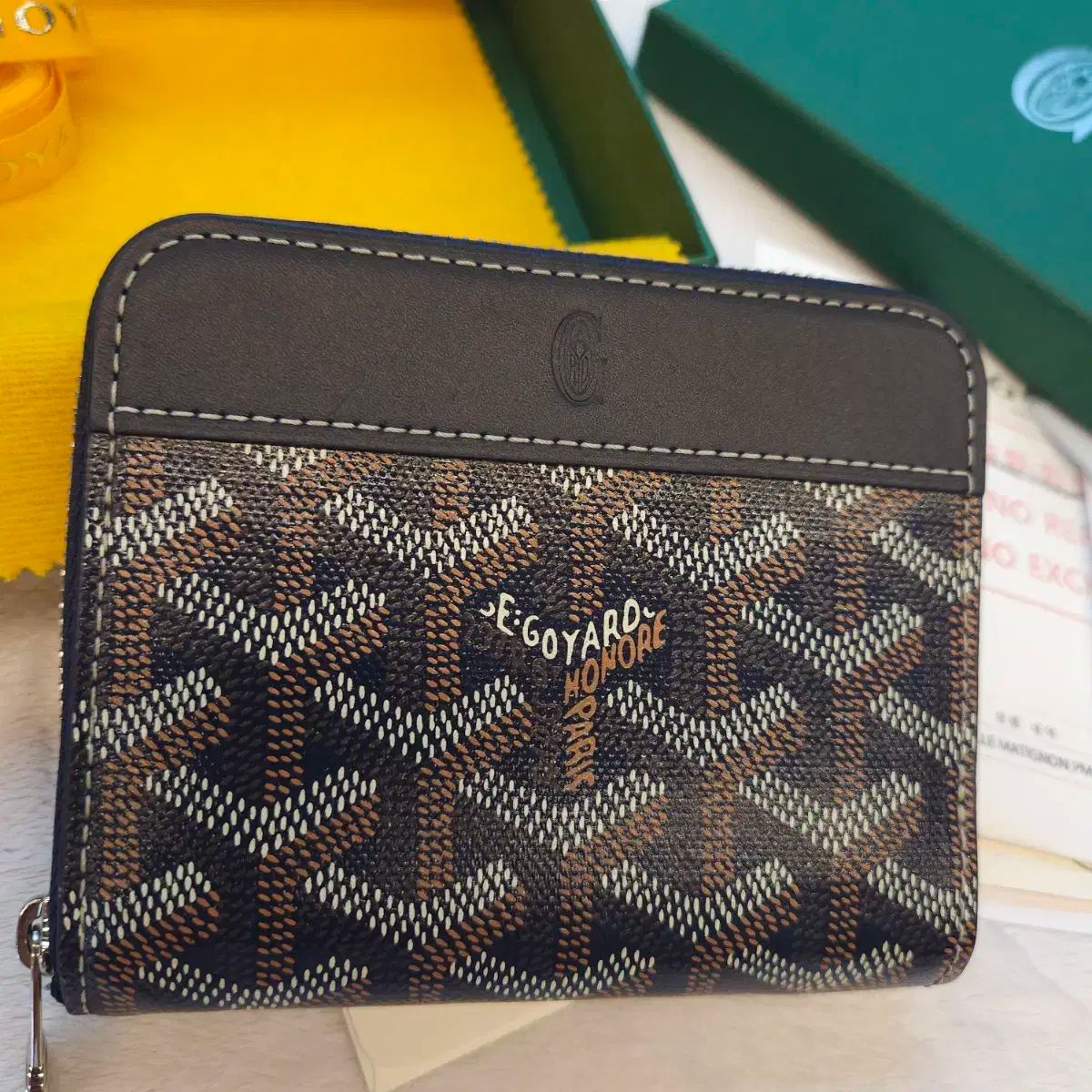 Goyard ゴヤール カードウォレット マティニョン pm ネイビー 国産純正