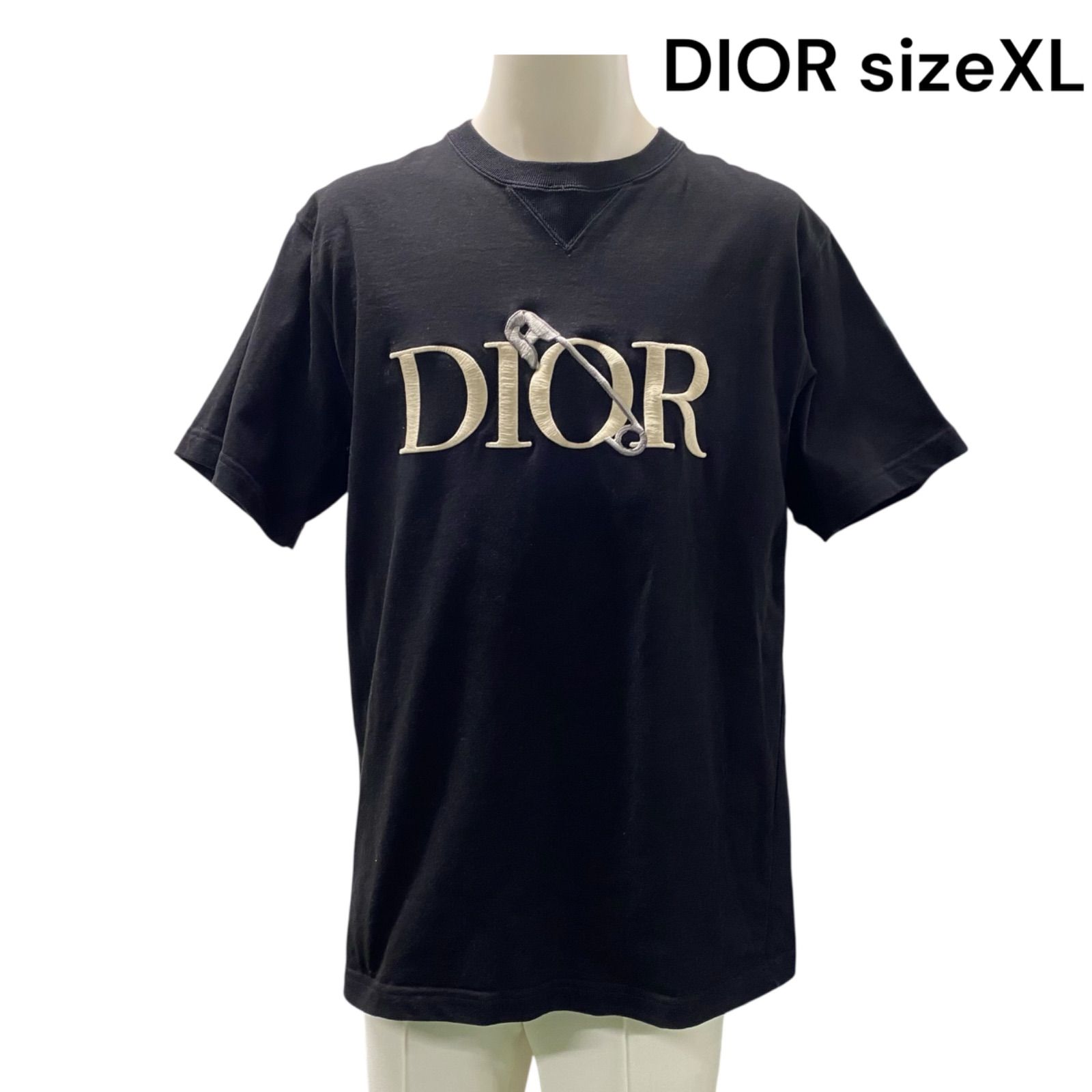 Dior X Alex Foxton Rose Embroidered Mens T-shirt Pink Small