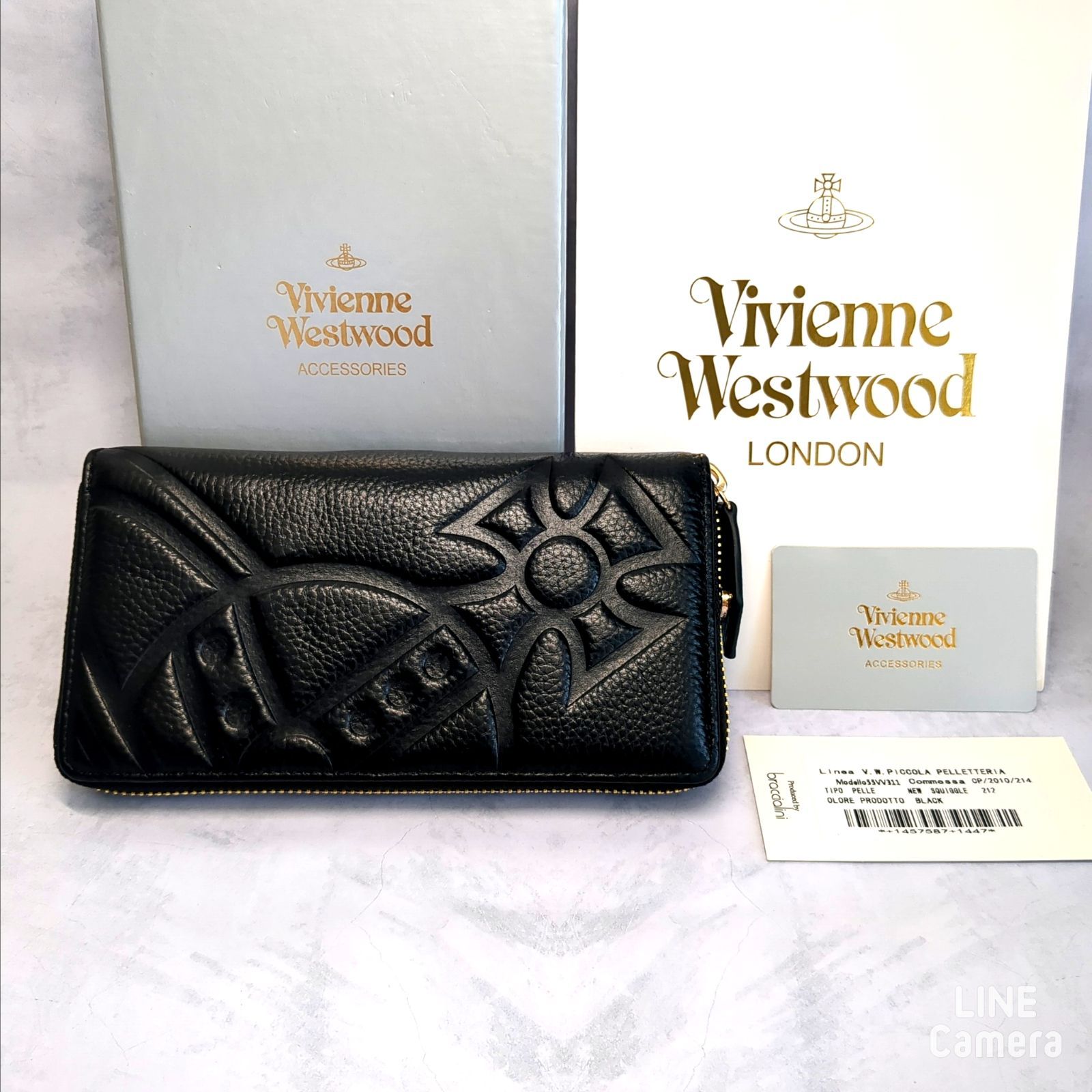 Vivienne Westwood 長財布　ラウンドファスナー　レザー　オーブ 日本限定】VINTAGE ORB ラウンドファスナー長財布(ピンク