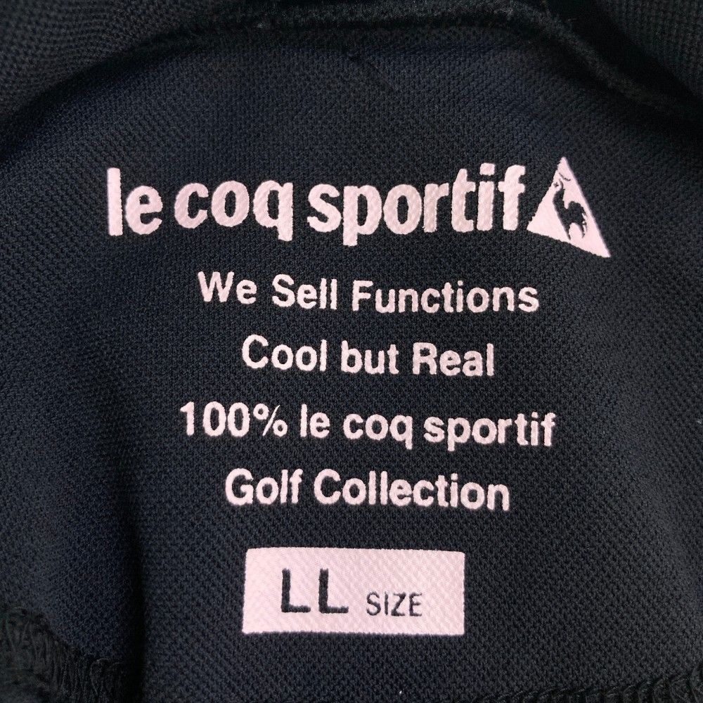 サイズ：LL LECOQ GOLF ルコックゴルフ  モックネック 半袖 Tシャツ  ブラック系 [240101277049]# ゴルフウェア レディース ストスト