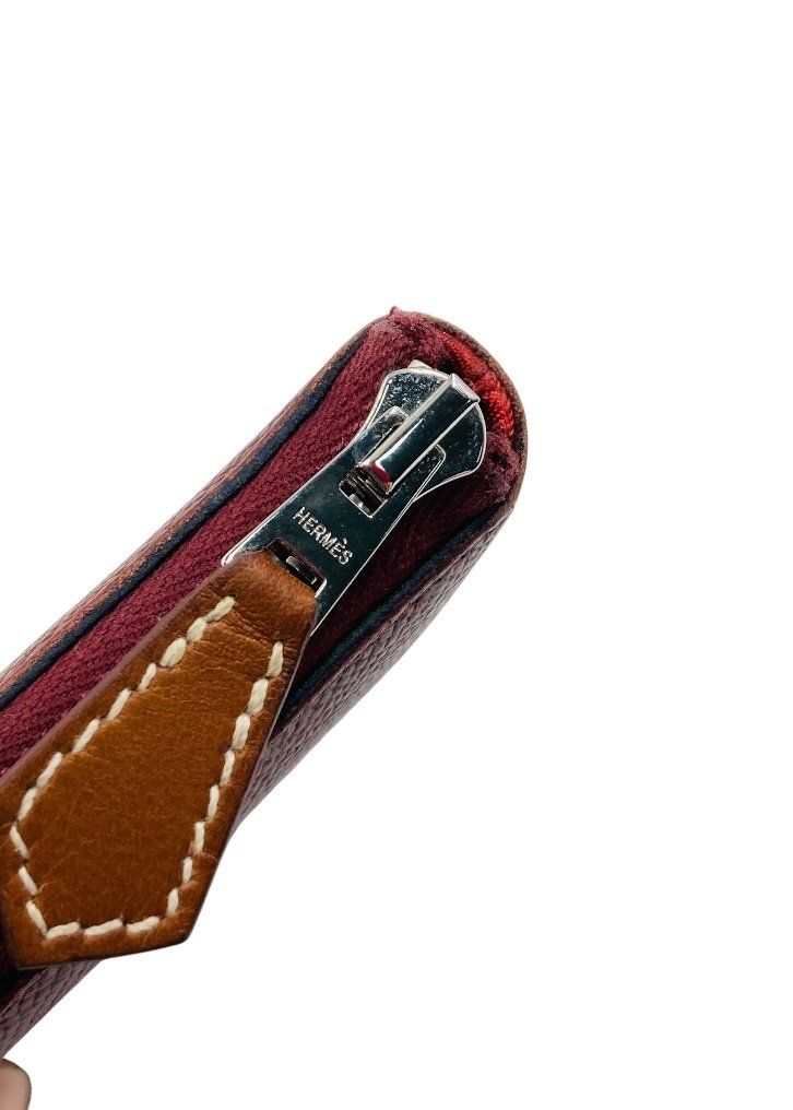 訳あり特価】HERMÈS アザップロング レッドシルクイン 長財布 ブラック 訳あり特価】HERMÈS アザップロング レッドシルクイン 長財布 ブラック