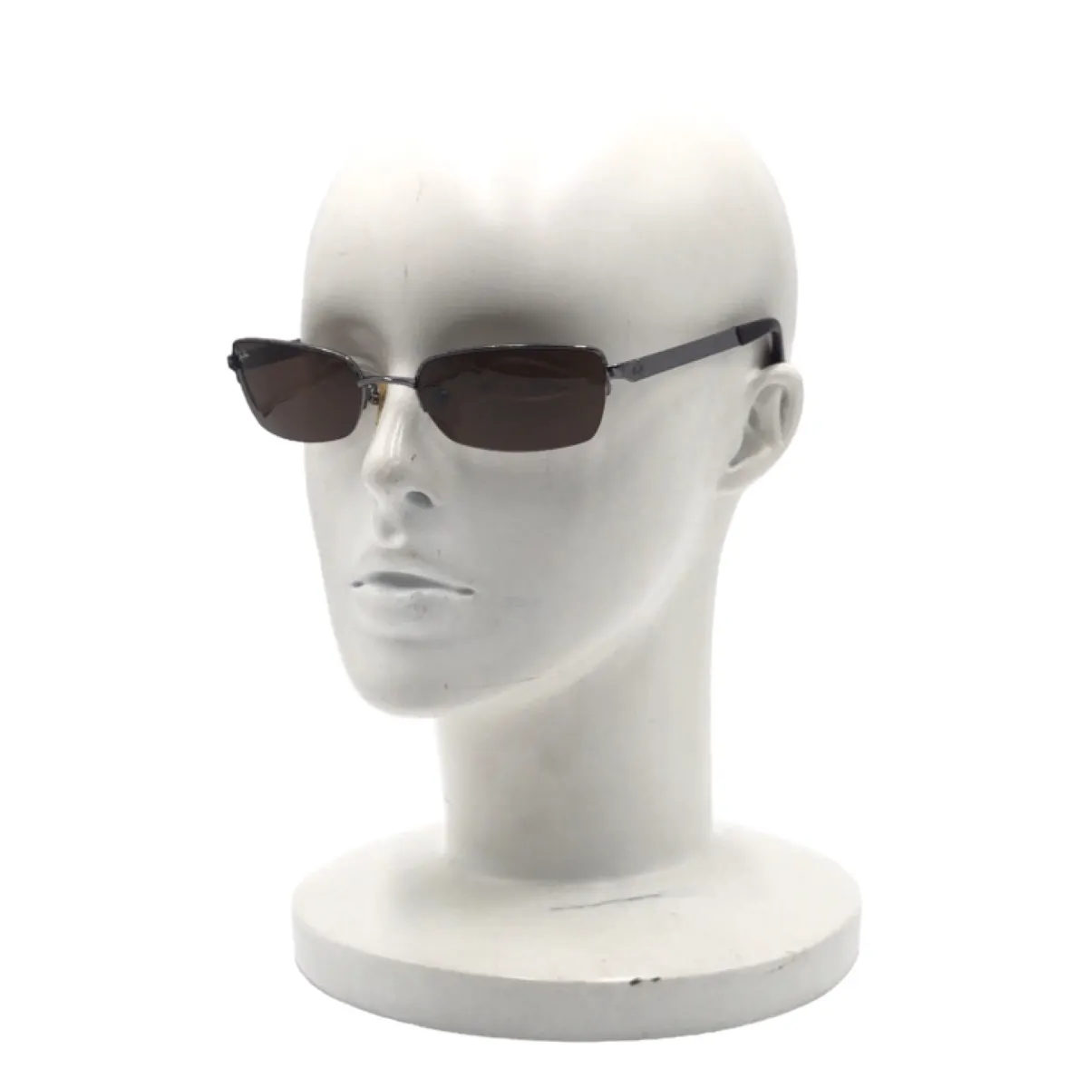 Ray-Ban レイバン ハーフリム ブラウン 茶 シルバー メタル RB3226 004 