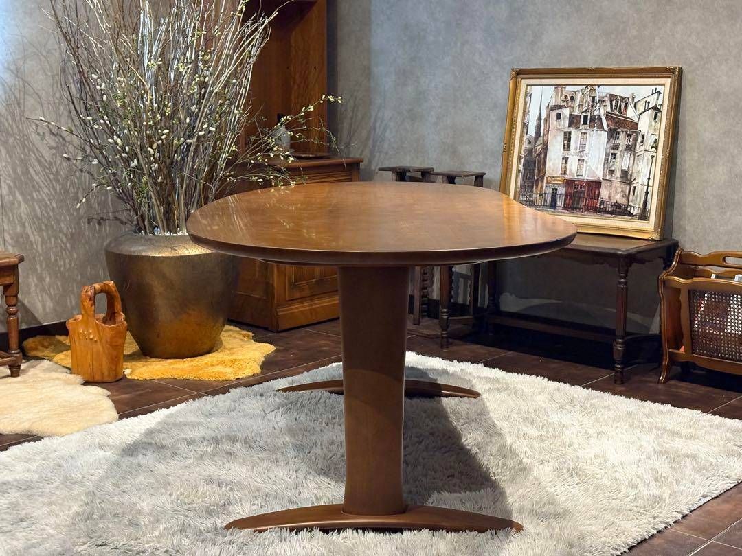 HIDA 飛騨産業　クレセント　ダイニングテーブル　リビング　豆型 nRZ HIDA 飛騨産業 クレセント ダイニングテーブル リビング 豆型 nRZ