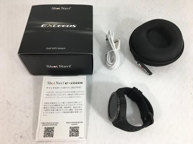 返品OK ゴルフ用品 超 テクタイト ショットナビ Shot Navi ショットナビ EXCEEDS ブラック LLC-HASEGAWATOSO_COM