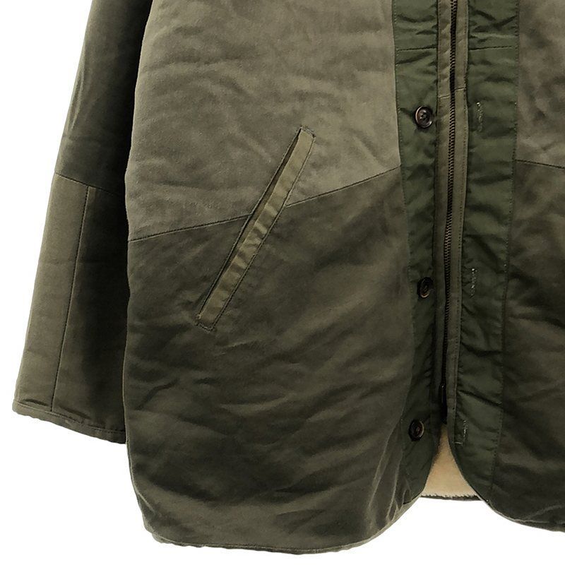 ナスングワム　パッチワーク ミリタリージャケット L 美品】 Nasngwam. / ナスングワム | リバーシブル リメイク