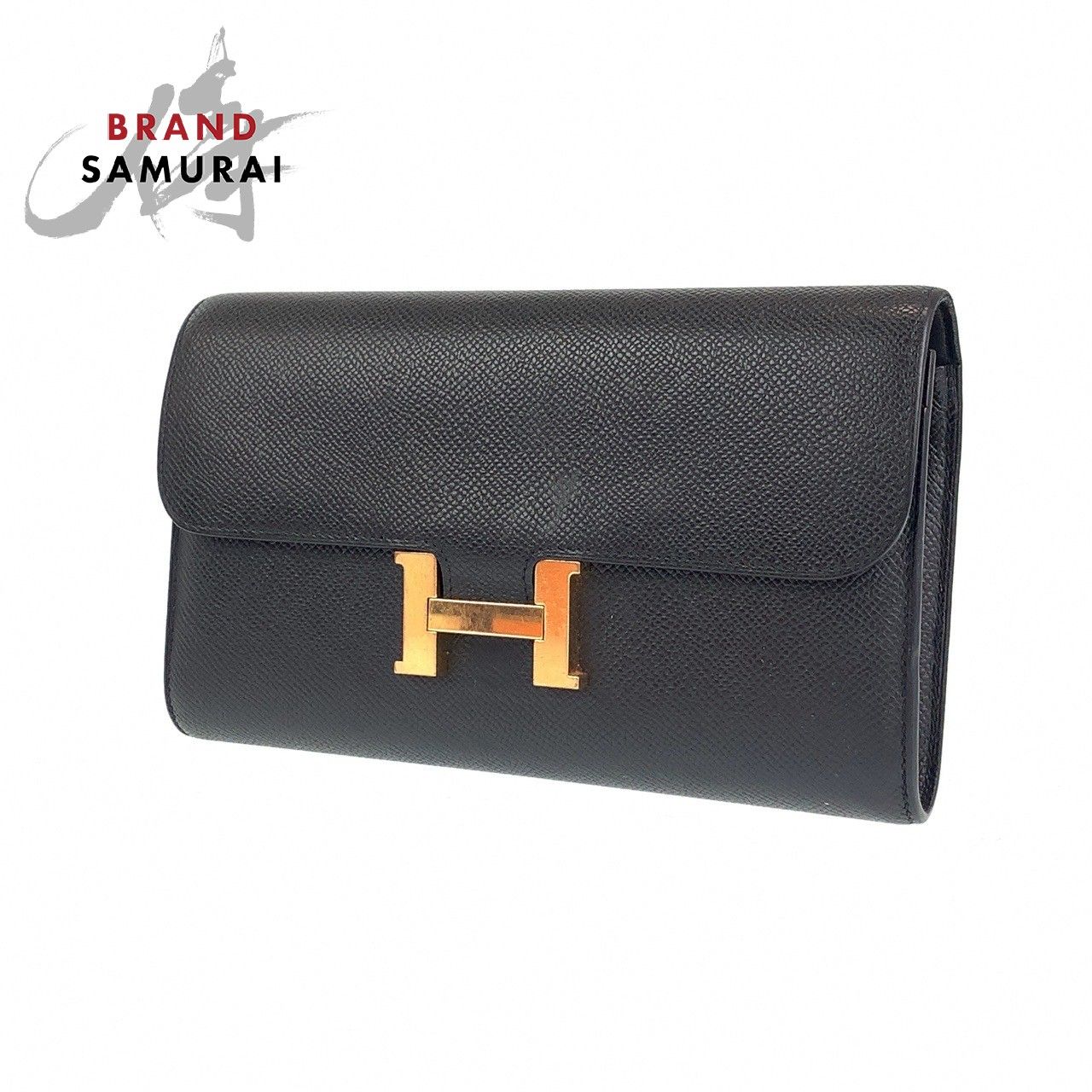 HERMES エルメス コンスタンスロング ブラック 黒 ピンクゴールド金具 