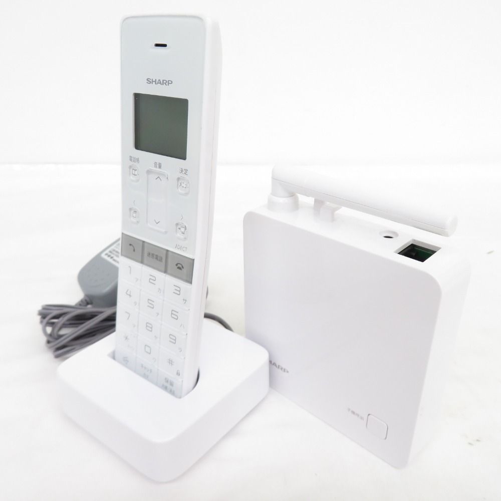 SHARP デジタルコードレス電話機 JD-SF1CL-W ホワイト系 - 洗濯機