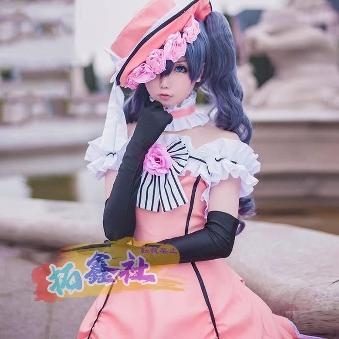 タイムセールも有。 黒執事 駒鳥シエル コスプレ衣装 シエル コスプレ 衣装 ピンク ドレス シエル?ファントムハイヴ 女装 ダンスパーテイードレス コスチューム 定評のある