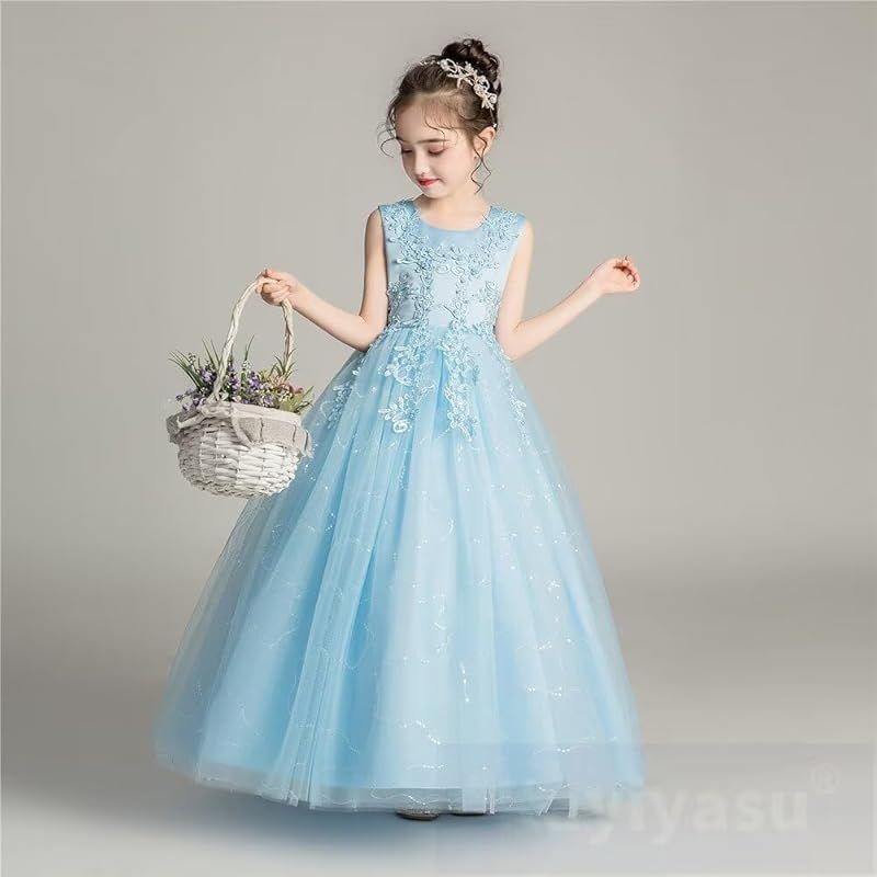 ネイビー_130 Kayiyasu 子供ドレス ピアノ 発表会