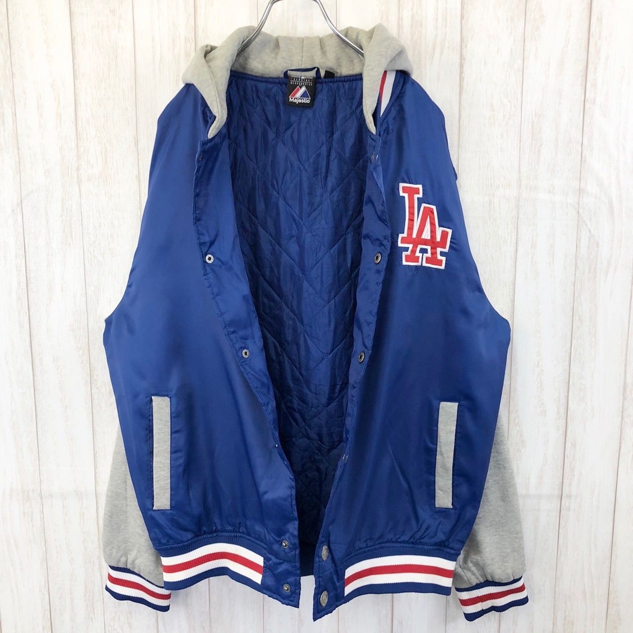 マジェスティック MLB ロサンゼルス ドジャース ジャケット スタジャン2XL マジェスティック MLB ロサンゼルス ドジャース スタジャン ジャケット