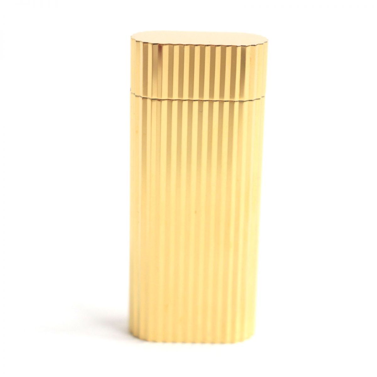 極美品▽Cartier カルティエ オーバル 新型 ストライプ柄 ショート 