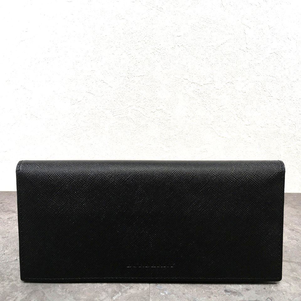 104 送料込み ♥品 BURBERRY 長財布 ブラック 牛革 ノバチェック き