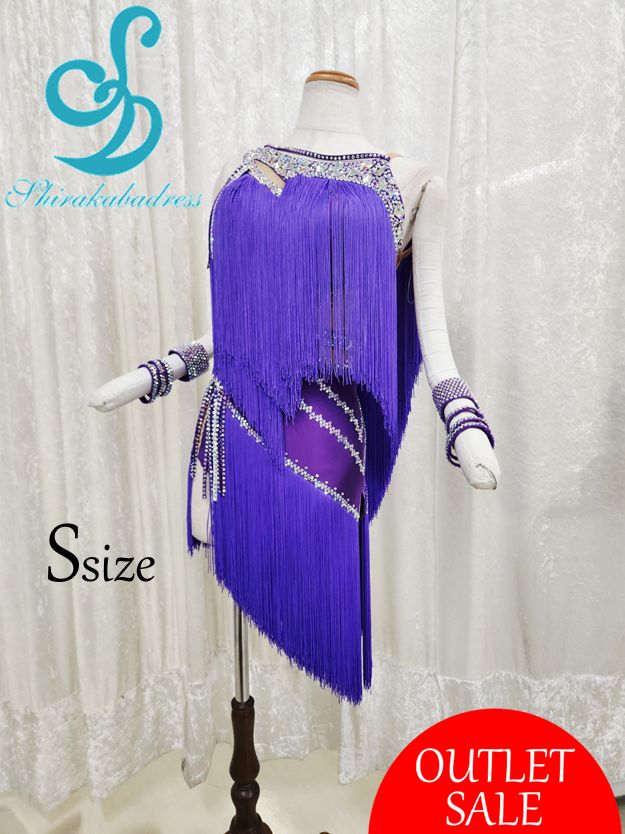 社交ダンス 白樺ドレス公式 ラテンドレス ダンスドレス ラテン衣装 競技ドレス Ｓサイズ