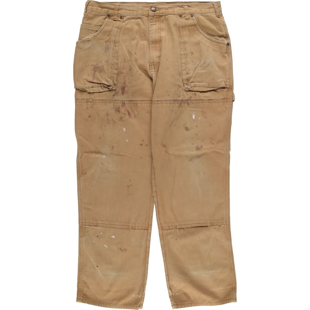 古着 ディッキーズ Dickies ペイント ダブルニー ダックペインターパンツ メンズw37相当|eaa548906