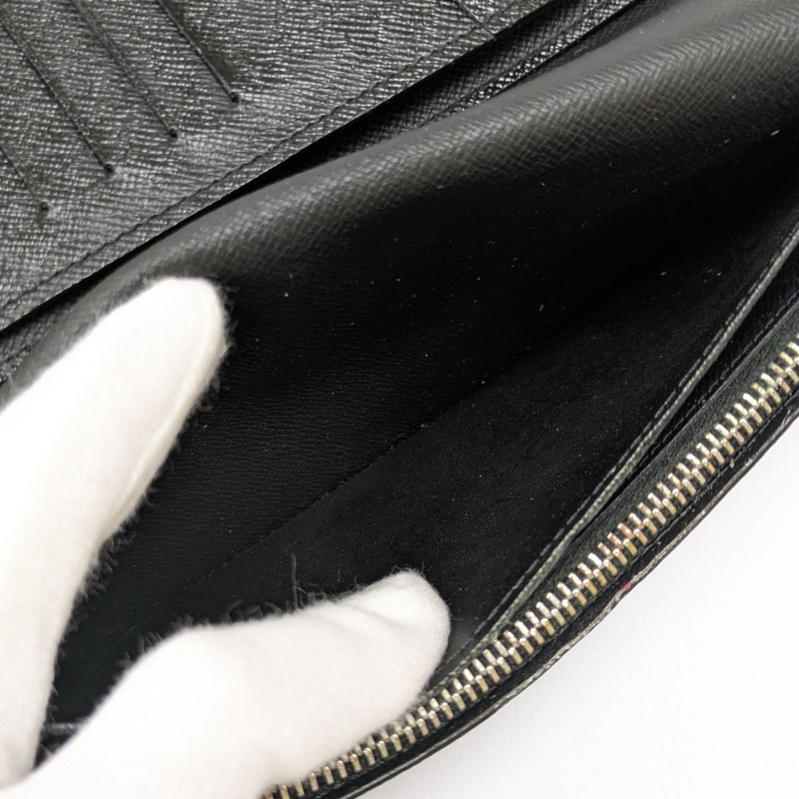 ルイヴィトン タイガ ポルトフォイユ・プラザ M30558 ブラック レザー ルイヴィトン タイガ ポルトフォイユ・プラザ M30558 ブラック