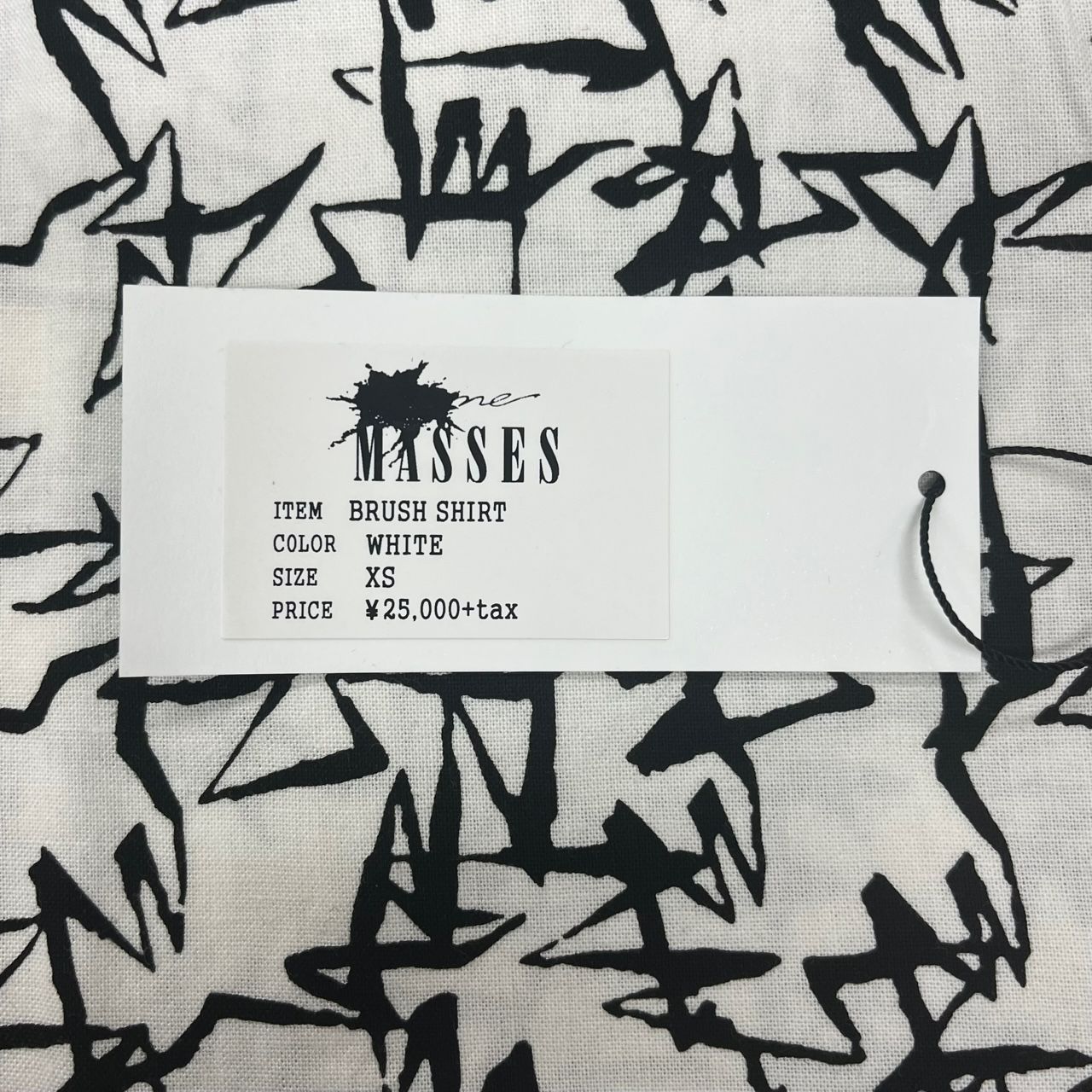 定価27500円 新品 MASSES 19SS BRUSH SHIRTS ブラッシュ シャツ マシス