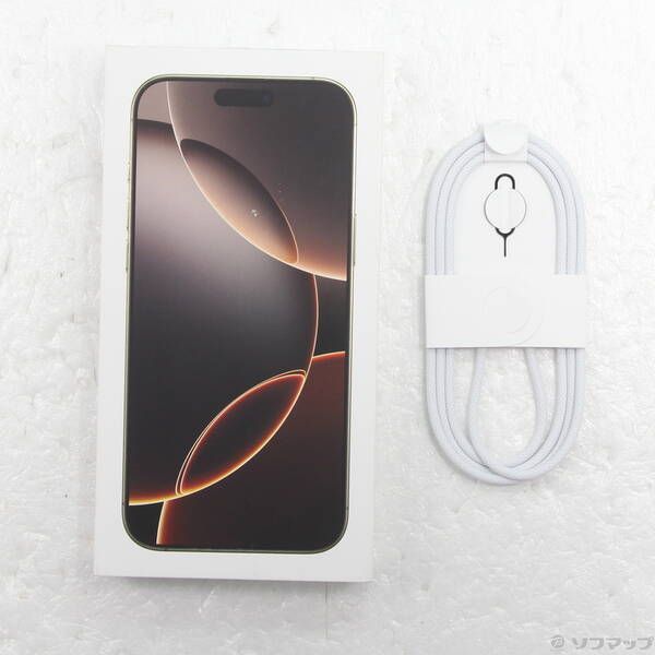 中古品〕 iPhone16 Pro Max 256GB デザートチタニウム MYWJ3J／A SIM