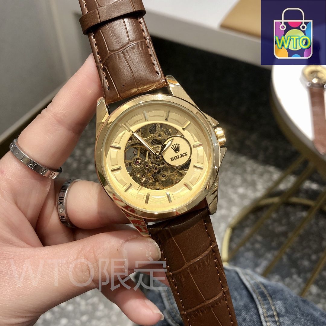 今日特価】ROLEX ロレックス メンズ レジャー 腕時計（透かし
