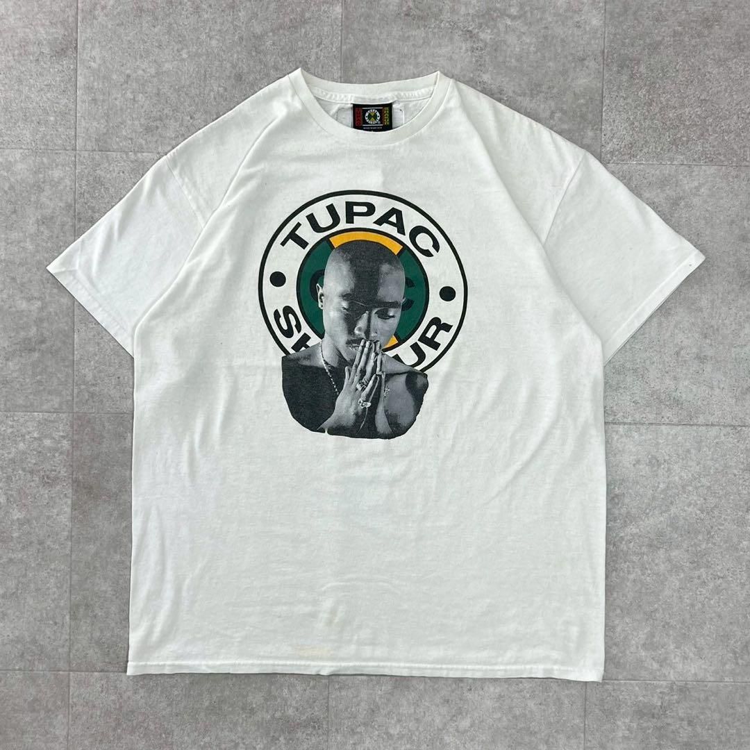 レア　クロスカラーズ　ツーパック　2pac tシャツ ラップT 90s 白　L レア クロスカラーズ ツーパック 2pac tシャツ ラップT 90s 白 L