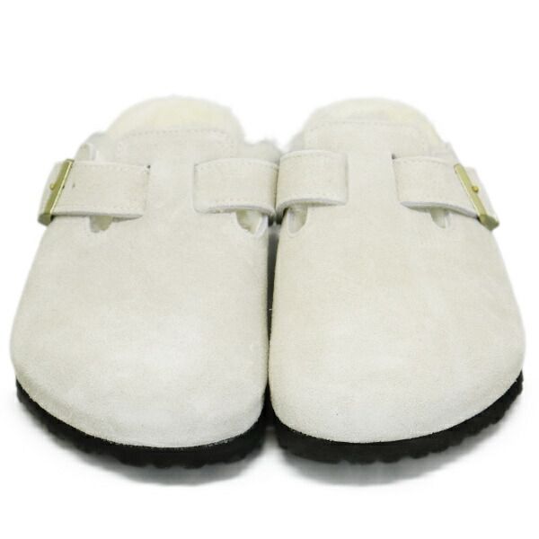 BIRKENSTOCK ビルケンシュトック 1026180 BOSTON SHEARLING ボストン シアリング スエードレザーサンダル ANTIQUE WHITE レギュラー BI495 レギュラー 41-約26.5cm