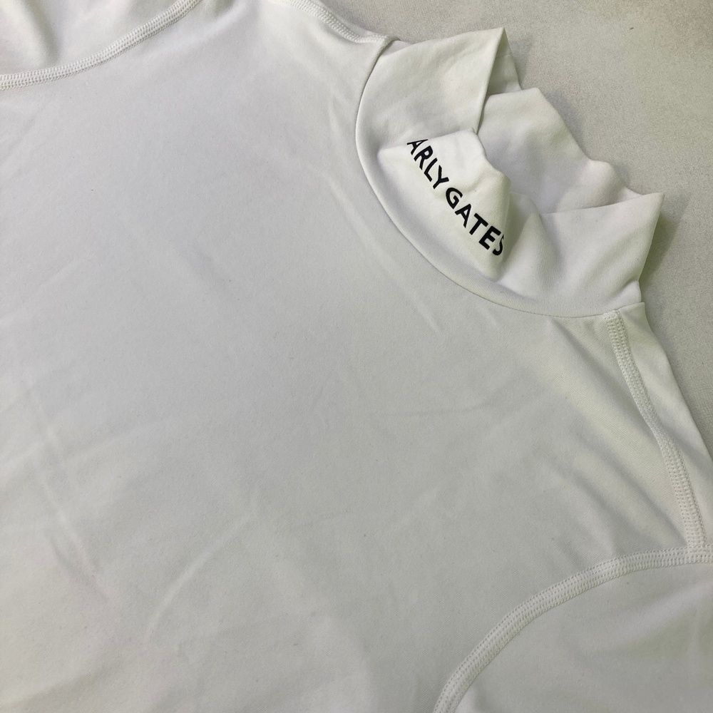 新品　パーリーゲイツ　ハイネックシャツ　長袖カットソー　インナー　ホワイト　0 パーリーゲイツ] レディース 長袖 ハイネックシャツ (吸水速乾・UV