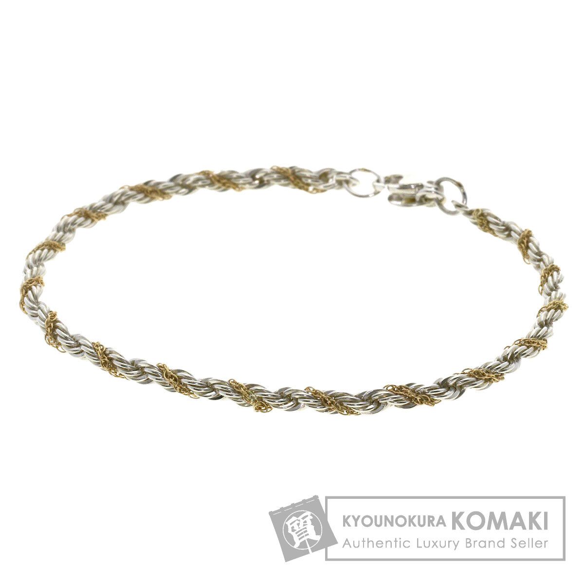 ティファニー ツイスト スクリュー コンビ ブレスレット 18K SV925 ティファニー コンビ ツイスト スクリュー ブレスレット 750 925