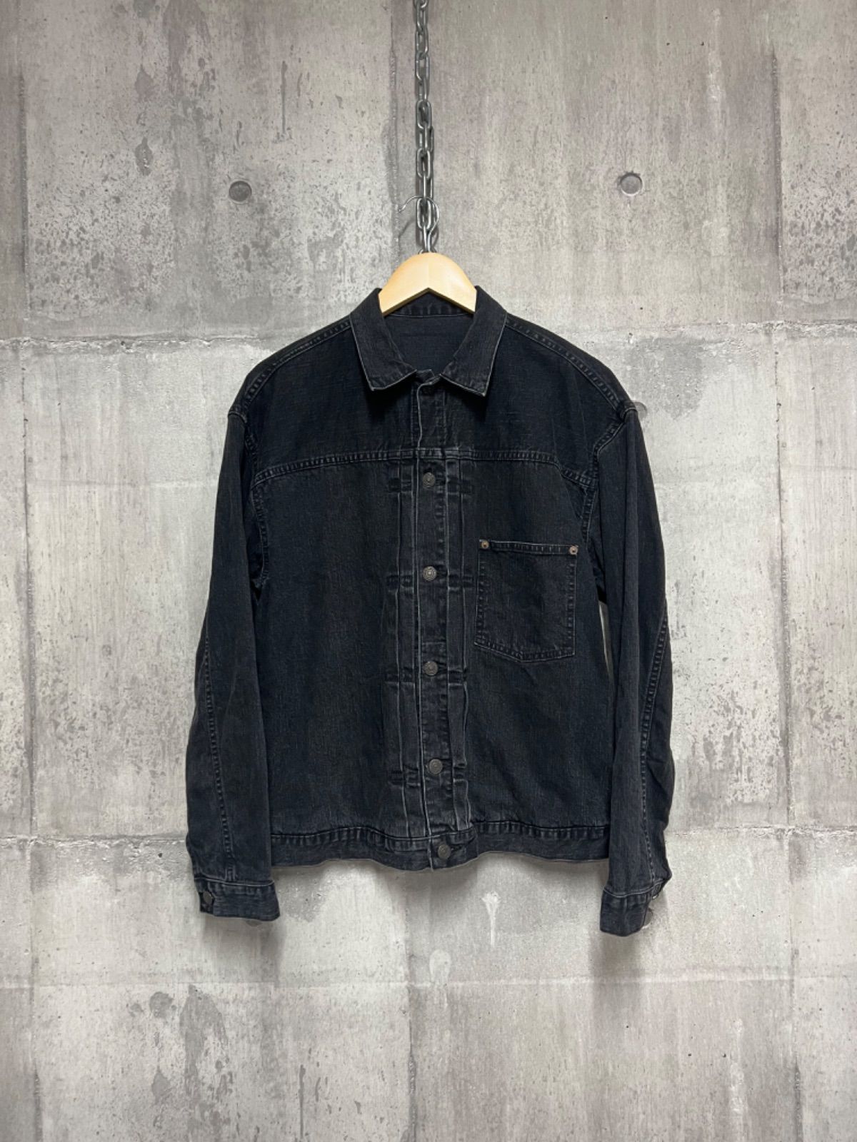 STAMMBAUM◇BLACK DENIM JACKET/Gジャン/FREE/コットン/BLK/781001LAP2 ...