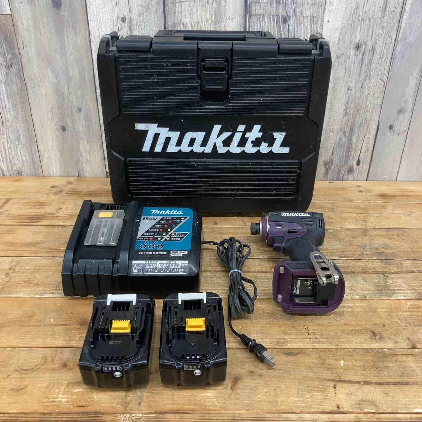 品 マキタ makita 18V コードレスインパクトドライバー TD172DGXAP フルセット パープル 東大和店