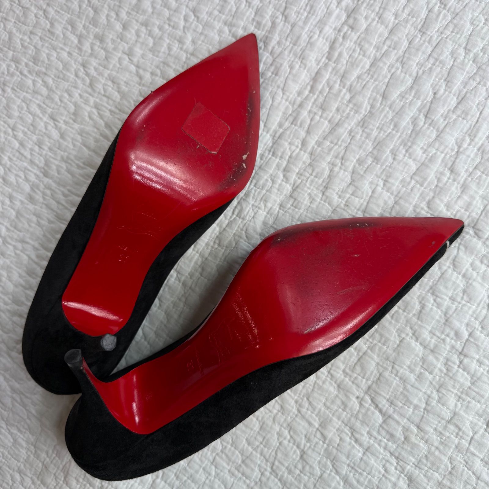 美品 希少 Christian Louboutin クリスチャンルブタン スエード 