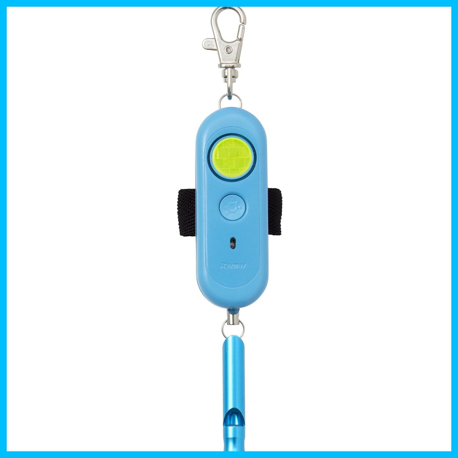 数量 EBB172A ブルー 電池切れお知らせライト付 ホイッスル付 防犯ブザー レイメイ藤井
