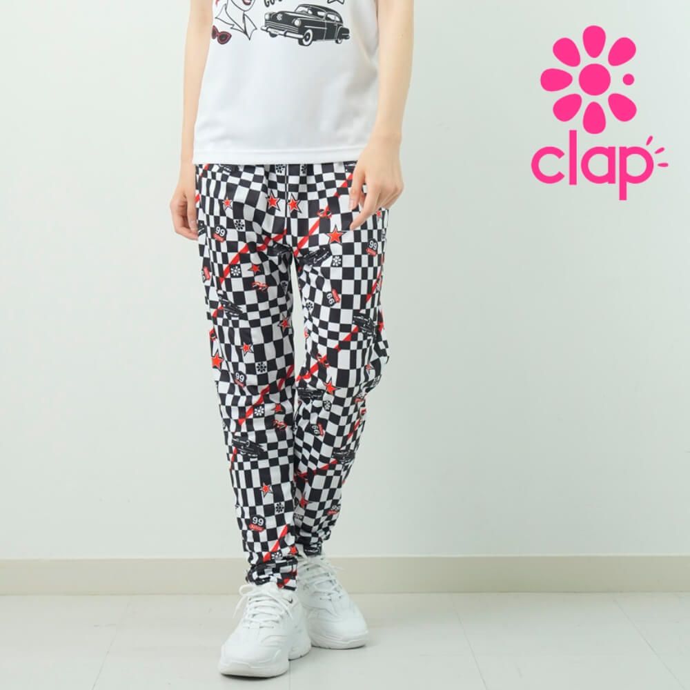 clap クラップ 新品未開封 花柄ピンクヨガパンツ Mサイズ clap