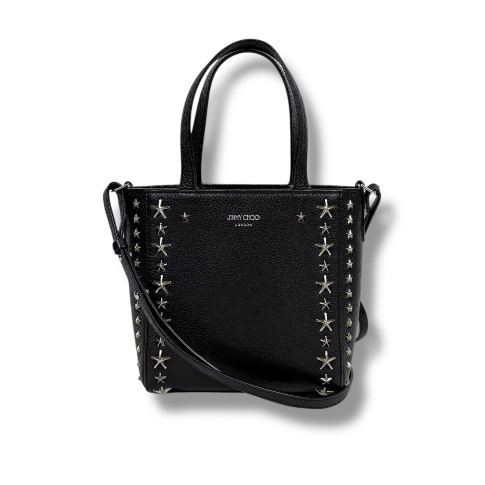 ジミーチュウ JIMMY CHOO ペガシ ミニ スタッズ ハンドバッグ