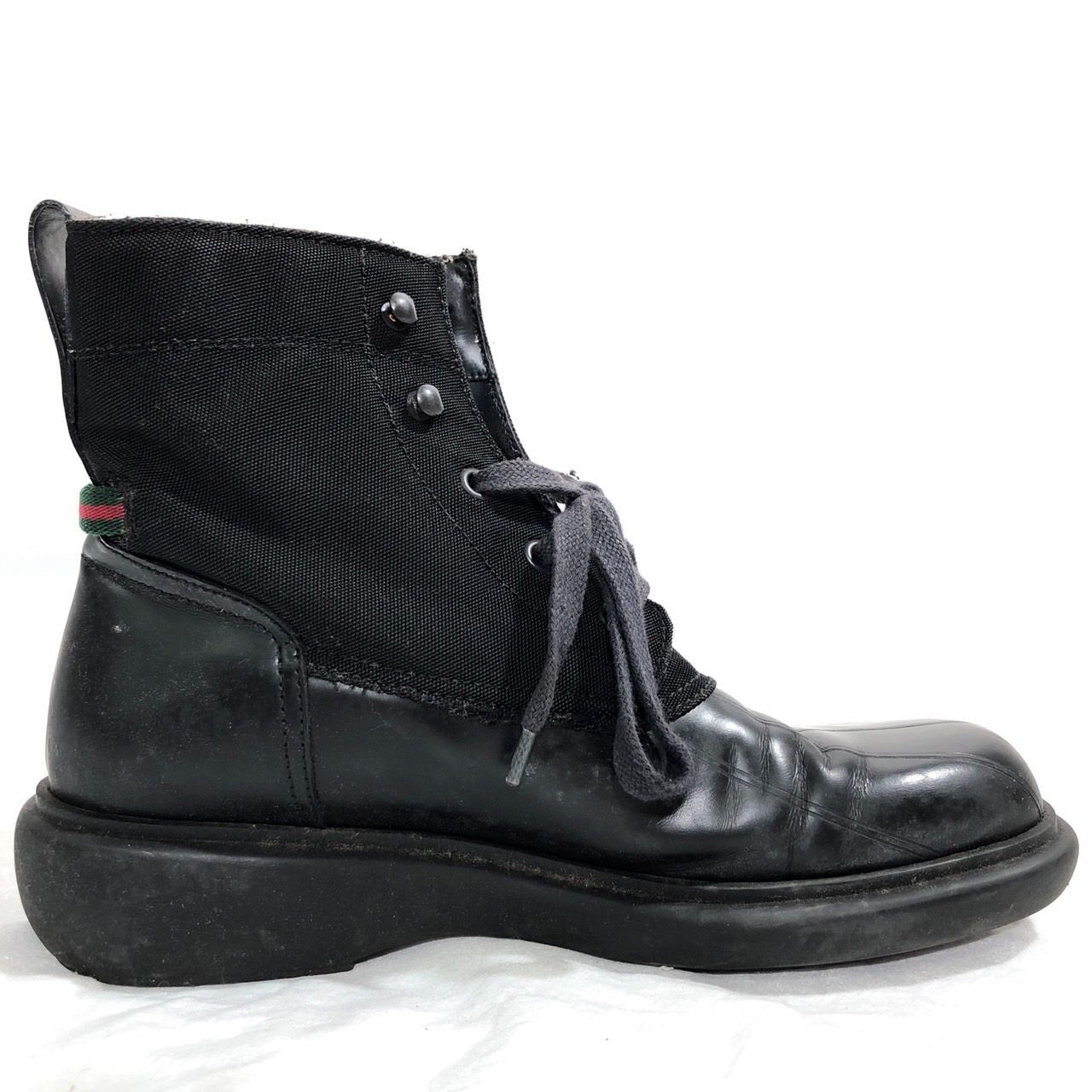 GUCCI レースアップ ブーツ シェリーライン ハイカット 【送料