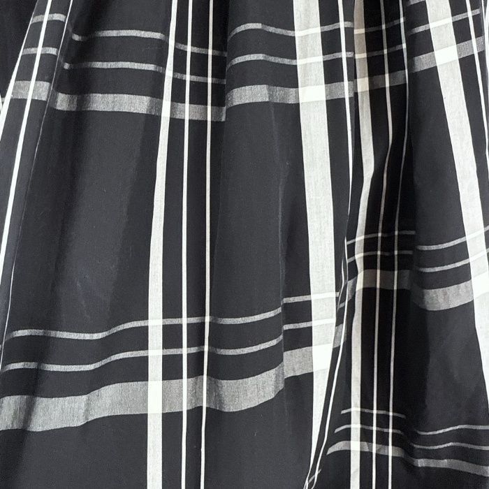 ドゥロワー Drawer ギャザーロングスカート チェック柄 ウエストリボン