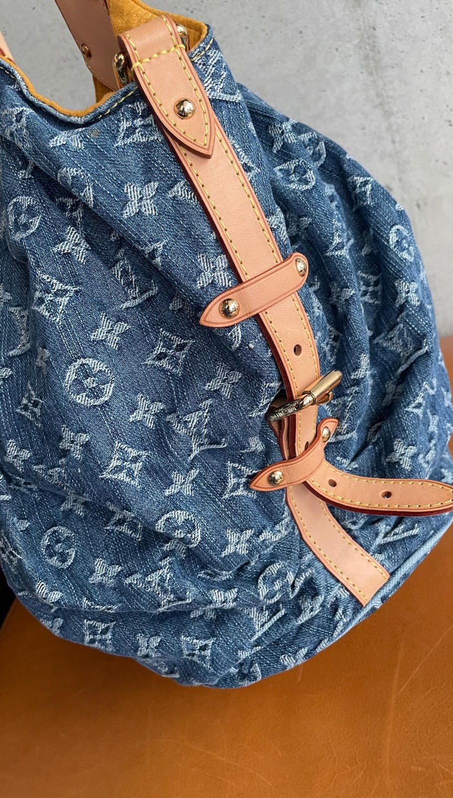 ルイヴィトン モノグラム デニム XL トート バッグ M95515 【中古】 LOUIS VUITTON ルイヴィトン M95515 XL モノグラムデニム トート