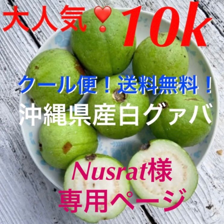 Nusrat様専用ページ✓shop限定!大人気!沖縄県産白グァバ✨10k Nusrat様専用ページ✓shop限定!大人気!沖縄県産白グァバ✨10k
