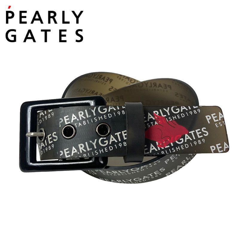 PEARLY GATES パーリーゲイツ クリアベルト ブラック メンズ ゴルフ