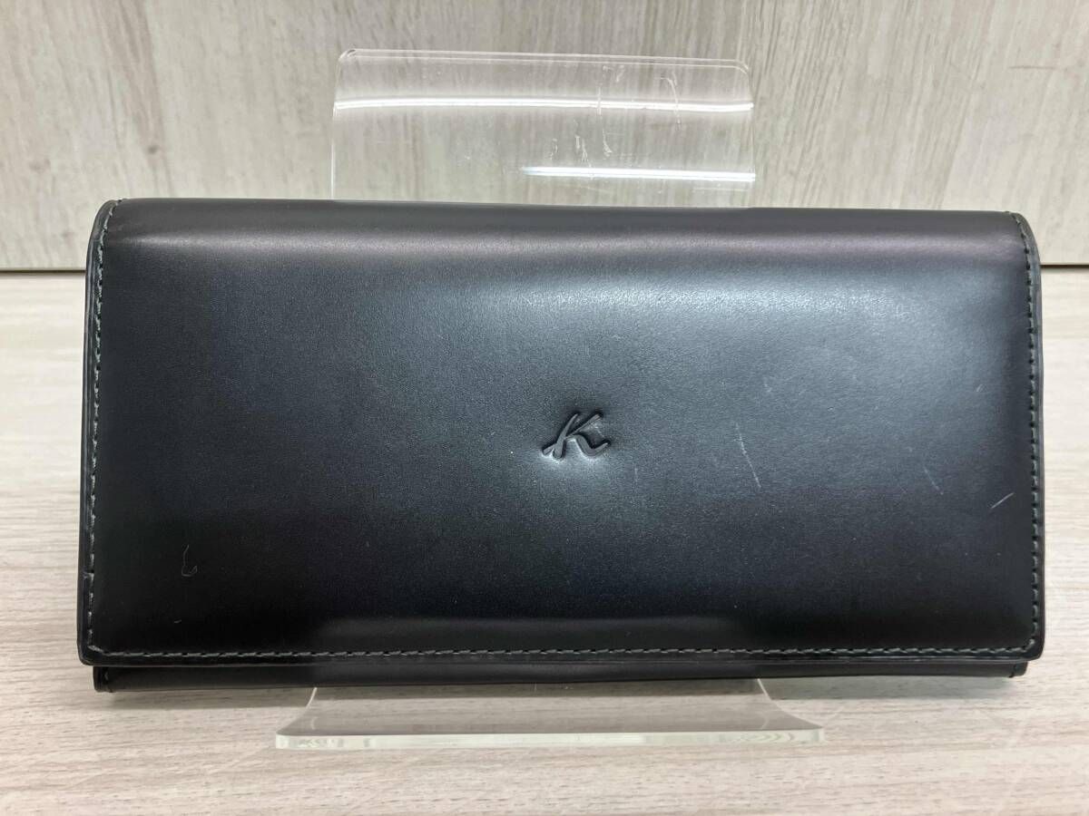 き KITAMURA キタムラ Kロゴ ZH0070 長財布 小銭入れ有り ブラック