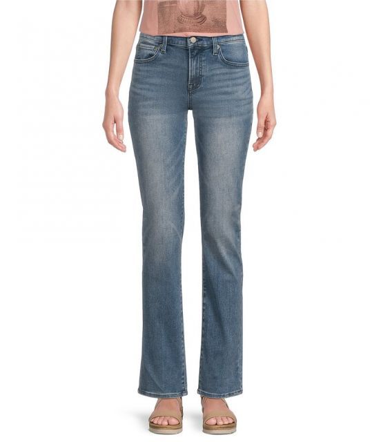 【送料無料】 ラッキーブランド レディース デニムパンツ ジーンズ ボトムス Mid Rise Sweet Straight Leg Ankle Length Stretch Denim Jeans Glass Mount