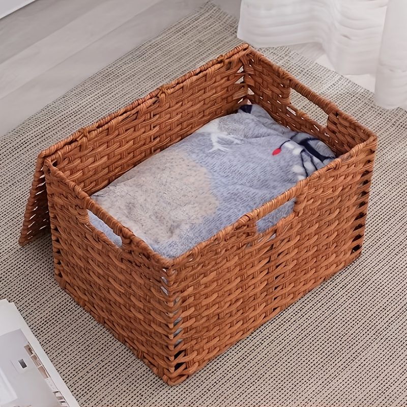 【五つ葉専用】蓋付き収納バスケット　５個セット 五つ葉専用】蓋付き収納バスケット 5個セット