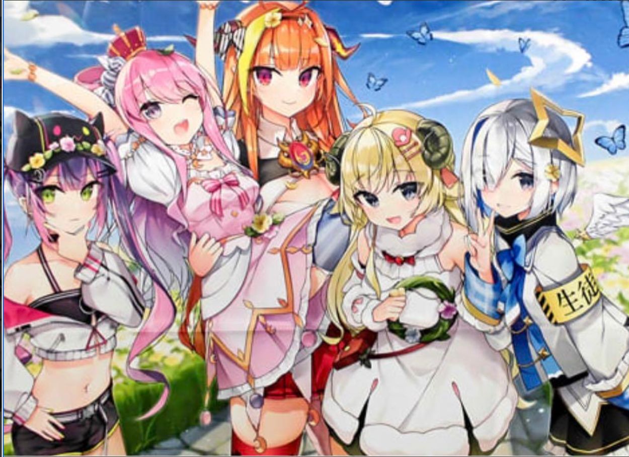 ホロライブ タペストリー 4本セット holox るしあ 白銀ノエル ロボ子 ホロライブ タペストリー 4本セット holox るしあ 白銀ノエル