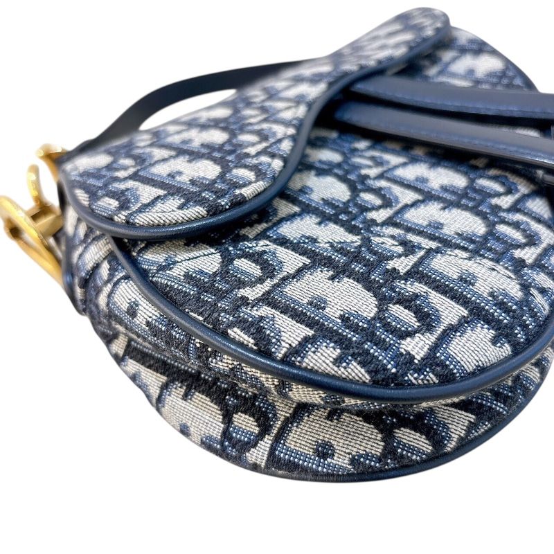 限定値下げ　美品　Dior サドルミニバッグ 2WAY バッグ ネイビー 限定値下げ 美品 Dior サドルミニバッグ 2WAY バッグ ネイビー