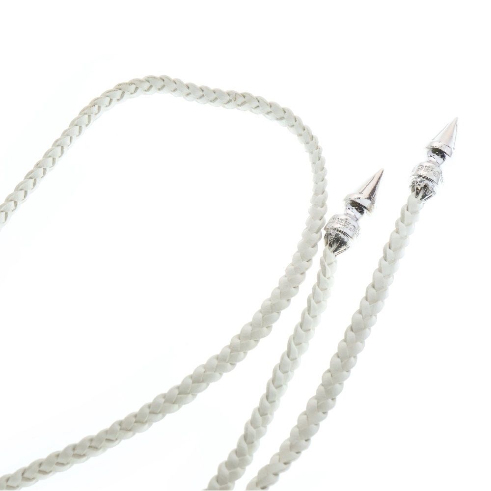 クロムハーツ スパイク レザーブレード CHROME HEARTS (クロムハーツ) SPIKE LEATHER BRAID スパイク