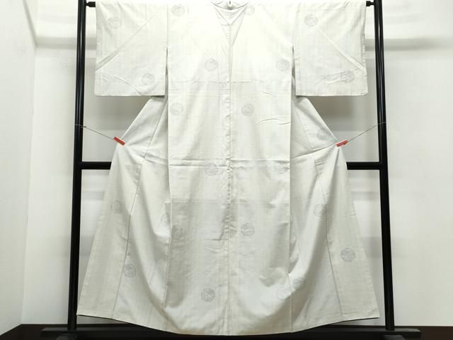 平和屋着物○結城紬 80亀甲 吉祥丸文 正絹 逸品 CAAV6407vf