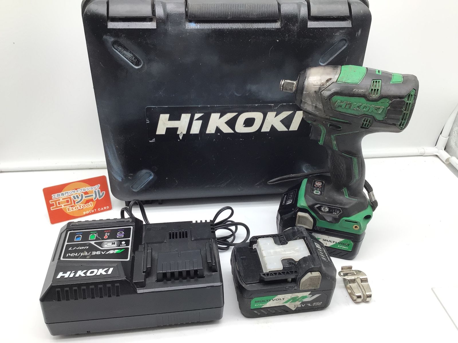 品 HiKOKI ハイコーキ 18vコードレスインパクトレンチ WR18DBDL2 2LXPK ITKUZ9LVCEAM エコツール笠寺店 M02